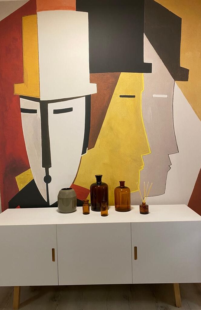 Carta da parati moderna fantasia